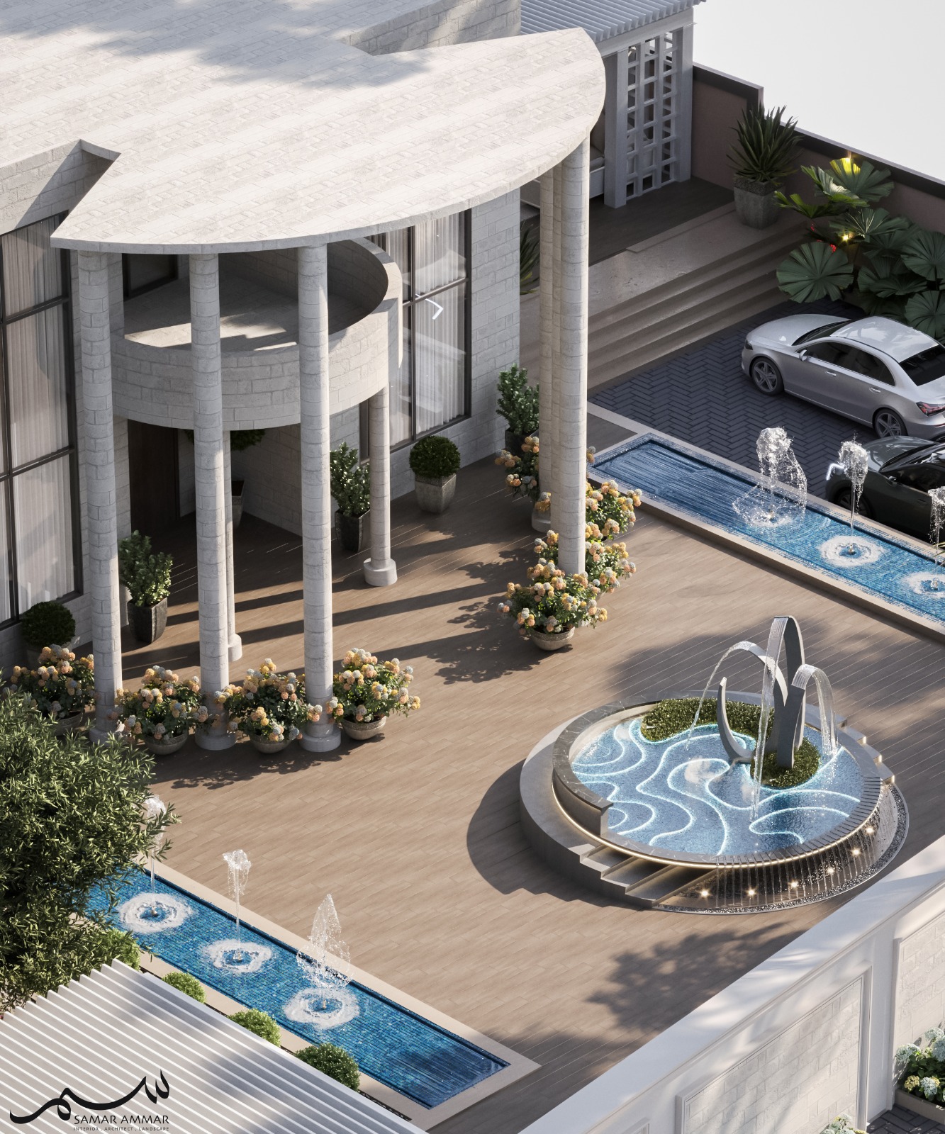 تصميم حديقة السيد سامر